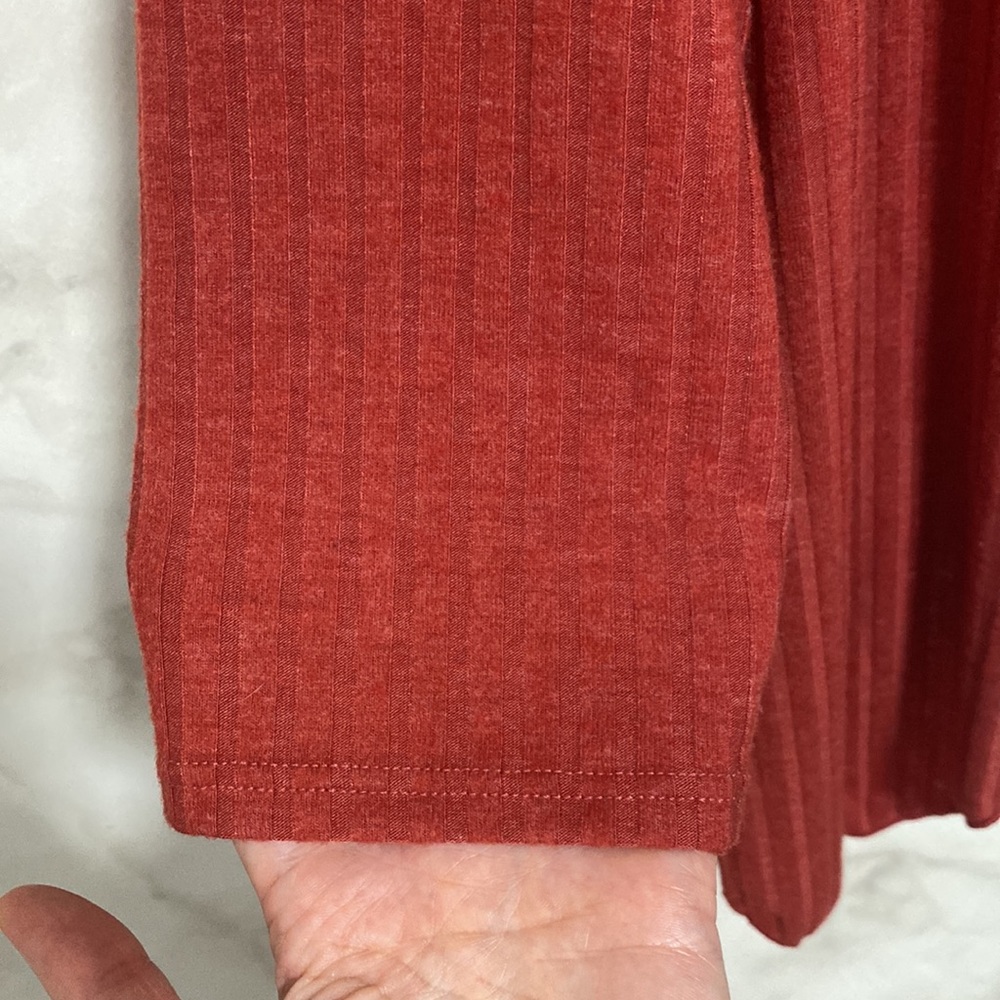 Forgotten Grace Open Front Lightweight Ribbed Cardigan - Picture 6 of 10